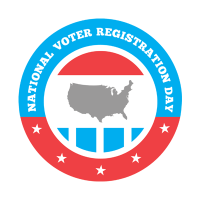 national voter registration day logo