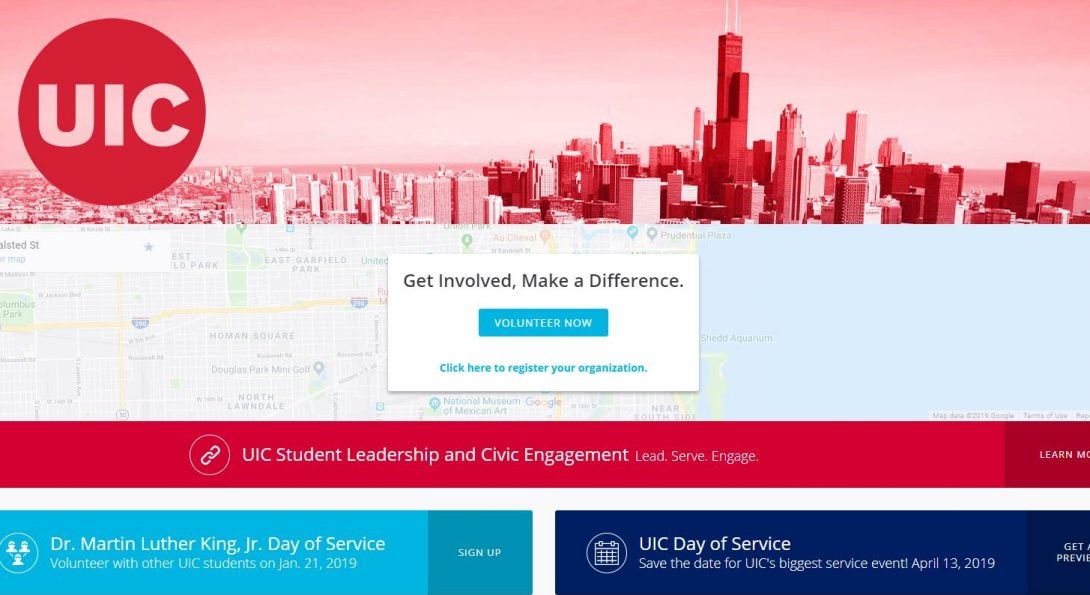 service.uic.edu homepage