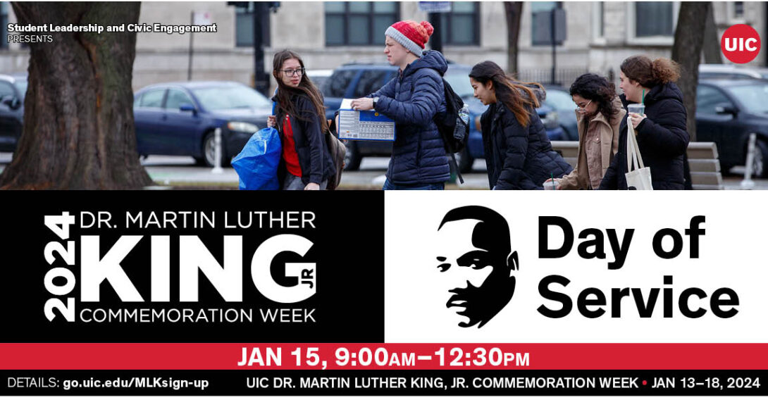MLK Jr. Day of Service Graphic.