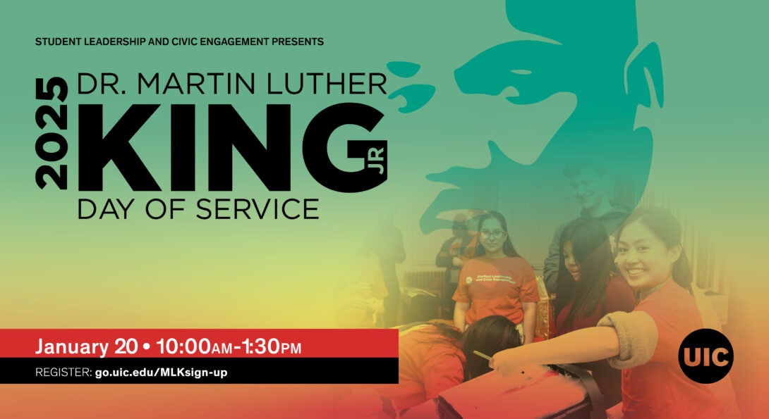 MLK Jr. Day of Service Graphic.